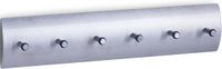 Zeller Sleutelrek voor 6 sleutels - Zilver - Metaal - 34 cm