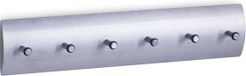 Zeller Sleutelrek voor 6 sleutels - Zilver - Metaal - 34 cm