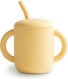 Mushie Trainings Drinkbeker met Rietje Pale Daffodil