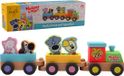 Johntoy Woezel & Pip - Ensemble de train en bois avec figurines