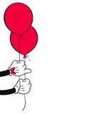 Disney muurschildering van Komar | Mickey Mouse Balloon | kinderkamer, babykamer, decoratie, kunstdruk | grootte 30x40cm (breedte x hoogte) | zonder lijst | WB032-30x40