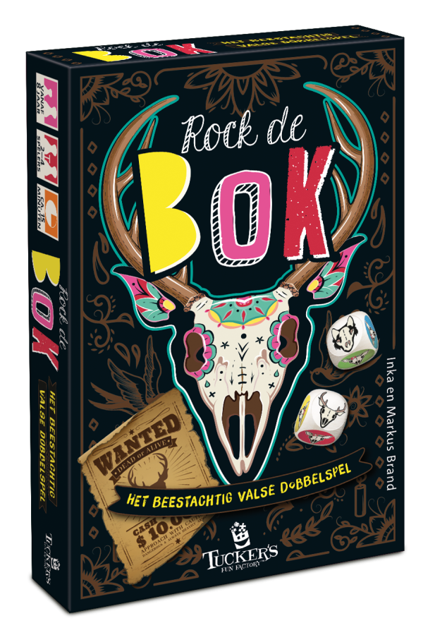 Tucker's Fun Factory Rock de Bok - Dobbelspel - Zwart