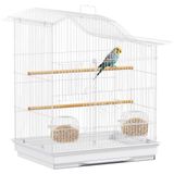 PawHut Vogelkooi - Metaal, Kunststof - 47,5x36x54,5cm - Wit