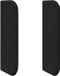 vidaXL Hoofdbord oor Zwart 40,5 x 40,5 x 4 cm Fluweel