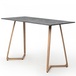 Hoge Eettafel Wings Grande - Grijs Marmer - 180x80x110cm