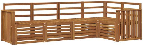 vidaXL - Bank loungeset - Naturel - Polyester