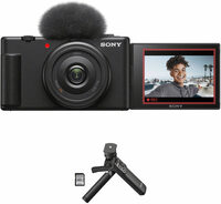 Sony Vlog Camera ZV-1F + GP-VPT2BT Wireless Shooting Grip