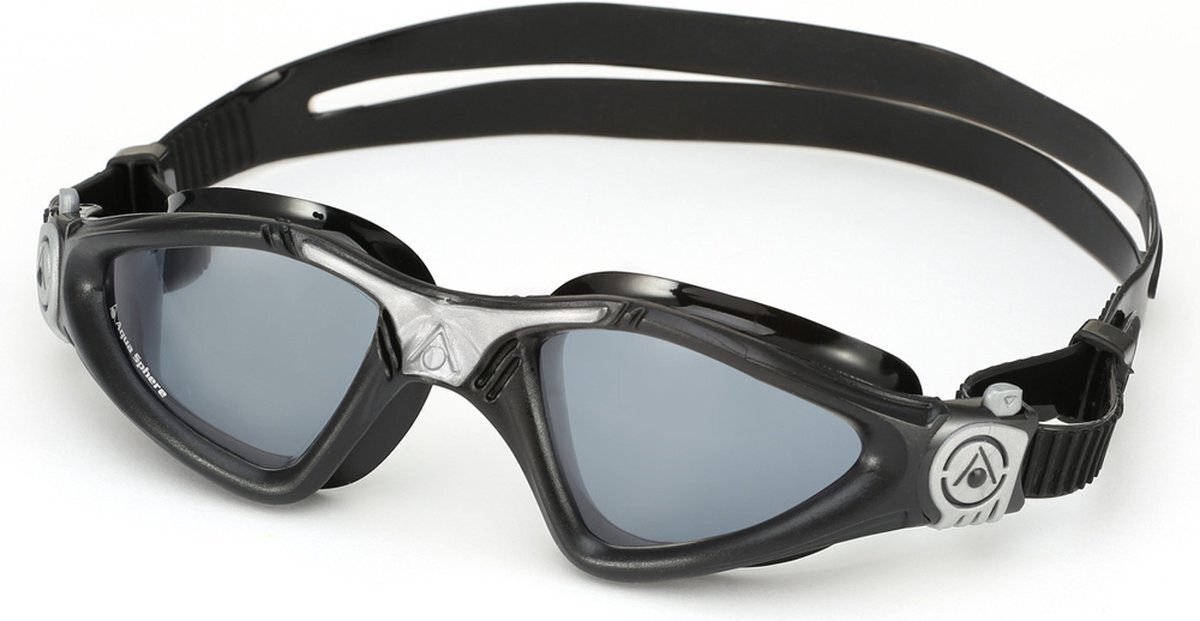 Aquasphere Kayenne - Zwembril - Volwassenen - Dark Lens - Zwart/Zilver
