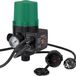 Monzana Interrupteur de pression 10 Bar – Automatique avec câble – Vert Noir