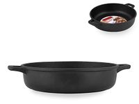 Home Granchef Home Braadpan, Antiaanbaklaag, 2 Handgrepen, Rond, Aluminium, Zwart, 28 cm