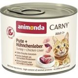 animonda Carny Adult Kalkoen en kippenlever 6x200 g