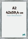 Your Decoration - Cadre photo A2 42x59,4 cm - MDF - Fer brossé - Mura