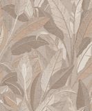 Dutch Wallcoverings Renaissance Leaves Beige, Taupe, Bruin Vliesbehang 10m x 53cm RE521053
