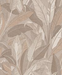 Dutch Wallcoverings Renaissance Leaves Beige, Taupe, Bruin Vliesbehang 10m x 53cm RE521053