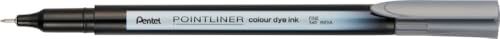 Pentel Pointliner colour S40 Fineliner - dye ink, 0,4 mm, grijs (12 stuks)