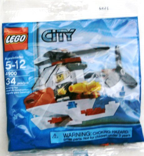 lego City Mini Figure Set 4900 Fire Helicopter - Bagged (34 stuks) door