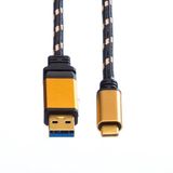 ROLINE GOLD USB 3.2 Gen 1 kabel, A-C, M/M, 3 m
