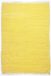 Theko | Dhurry tapis 100% coton tapis plat tissé Happy Cotton | tissé à la main | couleur : jaune | 40x60 cm