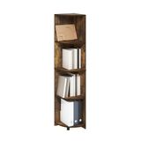 Furinno Econ Boekenkast, boekenkast, 4-laags hoekplank, amber grenen
