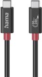 Hama USB-C kabel, E-marker, USB4 Gen4, 80 Gbit/s, 5 A, 240W, 1,00m (00200799)