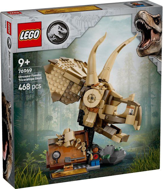 LEGO Jurassic World 76969 Dinosaurusfossielen: Triceratops Schedel - Bouwset