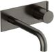 Hotbath Cobber - Wastafelmengkraan - Zonder Waste - Laag - Geborsteld Zwart PVD - Inbouw - Messing - V04