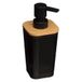 WELL HOME Natureo Zeepdispenser, zwart, 200 ml, modern design