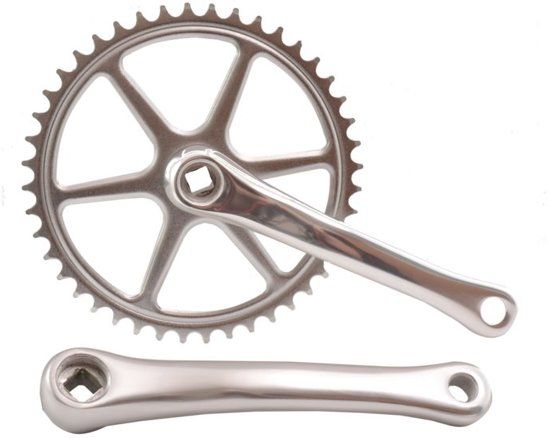 Lasco Crankset Spieloos 44T Aluminium 3/32 Zilver 170MM
