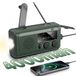Radio d'urgence avec manivelle - Radio AM/FM - Panneau solaire - 4000 mAh