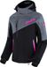 FXR Edge 2-in-1 veste de motoneige pour femme, noir/gris/rose, taille 10