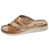 Fischer Markenschuh Jule Plateausandalen voor dames, Bruin