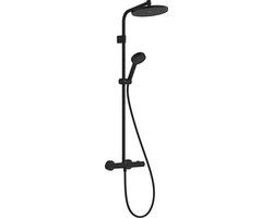 Hansgrohe Activera S - Douchepipe - EcoSmart waterbesparend - Ecostat thermostaat - 240mm - 1 straalfunctie - Mat Zwart