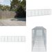 vidaXL Schanskorf - 700x100x150 cm - Gegalvaniseerd IJzer - Zilverkleurig