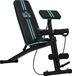 StarTech Opklapbare halterbank - Trainingsbank - Rugleuning met 7 standen - Beinstrekkertoestel - Preacher-curl kussen - Weerstandsbanden - Zwart