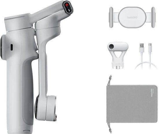 Insta360 Flow 2 Pro AI Tracker Bundle Stone Gray