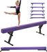 Latios Poutre d'équilibre - Poutre d'entraînement pour enfants - Hauteur réglable 5 niveaux (17–56,5 cm) - Longueur 241 cm - Capacité de charge 158,7 kg - Violet