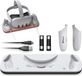 DrPhone PowerBase - Station de recharge pour lunettes VR Meta Quest 3 - Blanc