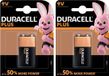 Duracell Set van 2x V9 Plus batterijen alkaline - LR61 - 9V