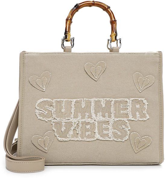 Emily & Noah Shopper E&N Joelle (65480) Dames Handtassen Taupe 900