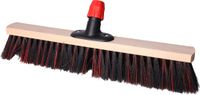 Buemag Bezemkop - Arenga/Elaston mix - zwart/rood - hard - hout - 50 cm