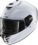 SHARK SPARTAN RS BLANK Motorhelm Integraalhelm Wit Zilver Glans - Maat L