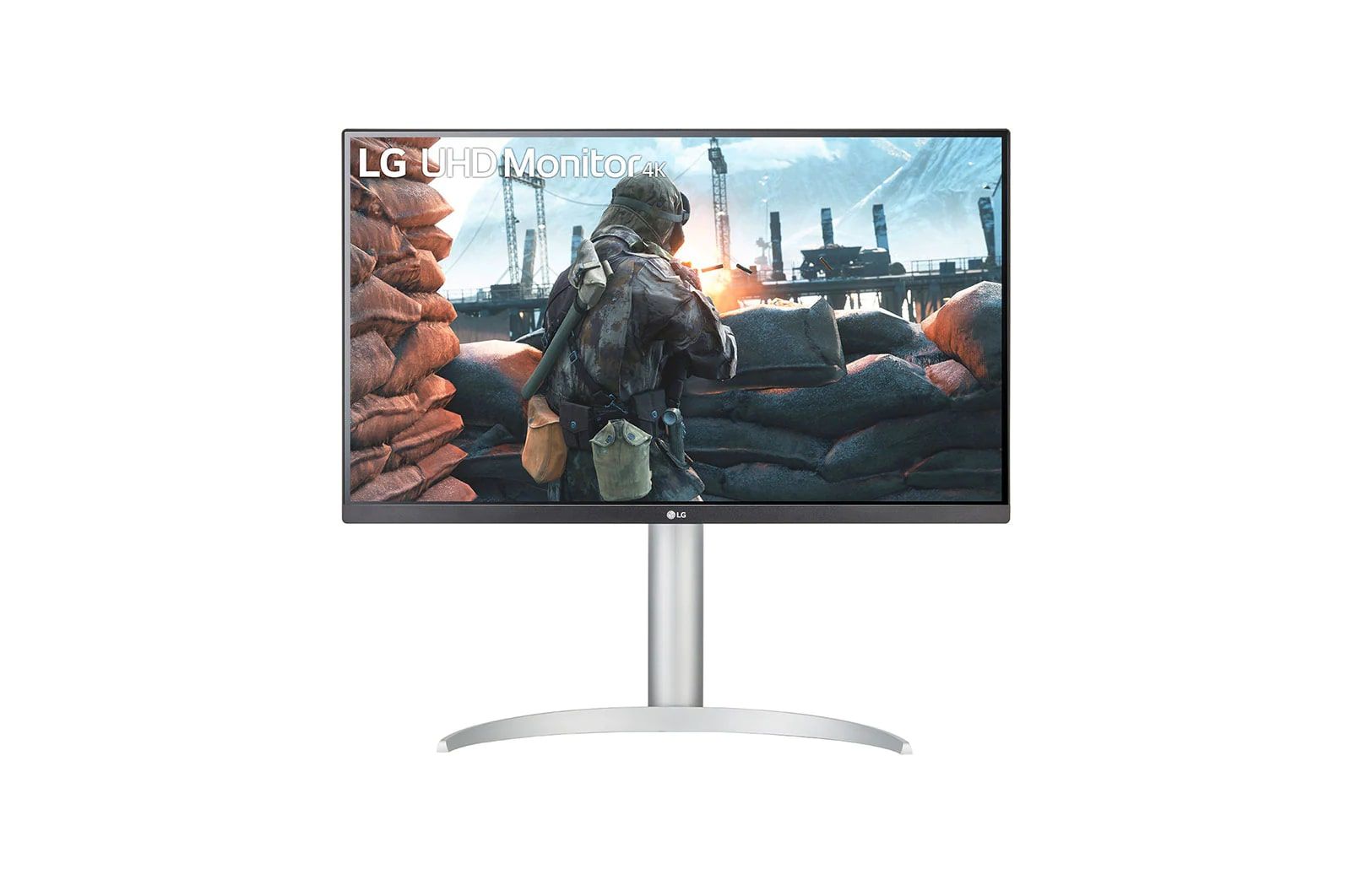 LG 27UP650-W 27" 4K IPS Monitor - Silver