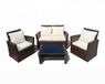 Megashopitalia Tuinmeubelset met fauteuils, bank, kussen en koffietafel