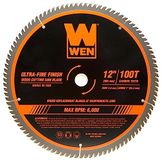WEN BL1200 12-inch 100-tand hardmetalen getipte ultrafijne afwerking professioneel houtbewerkingszaagblad voor verstekzagen en tafelzagen