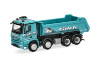 Herpa vrachtwagen model Mercedes-Benz Arocs kipper Gilch, schaal 1:87