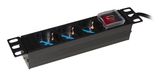 LINK LK3PDU Stroomstrip Zwart