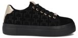 Filippo Sneaker DP685025BK en cuir véritable, noir, largeur standard G, fermeture à lacets