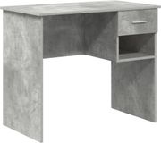 vidaXL Bureau Beton Grijs 90 x 49 x 75 cm Bewerkt Hout