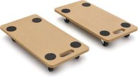 Merkloos Transportdolly / Hondje 200 kg, 2 stuks Meubelroller / Verhuis trolley / Transport trolley / Transportroller