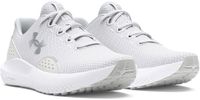 Under Armour UA W Charged Surge 4 Dames Sportschoenen - Wit - Distant Grijs - Metallic Silver